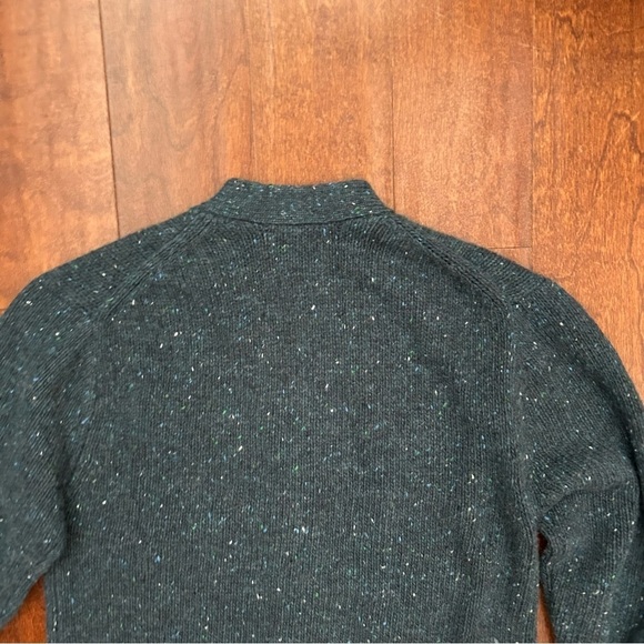 Zara Kid's Wool and Alpaca Blend, Marled Blue Cardigan Sweater, Size 11/12, NWT - Picture 2 of 12